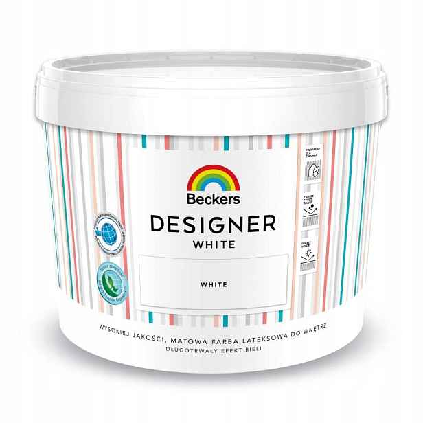 Beckers Designer White 10L Perfektně Krycí Bílá Barva