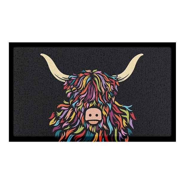 Rohožka z PVC 40x70 cm Highland Cow – Artsy Doormats