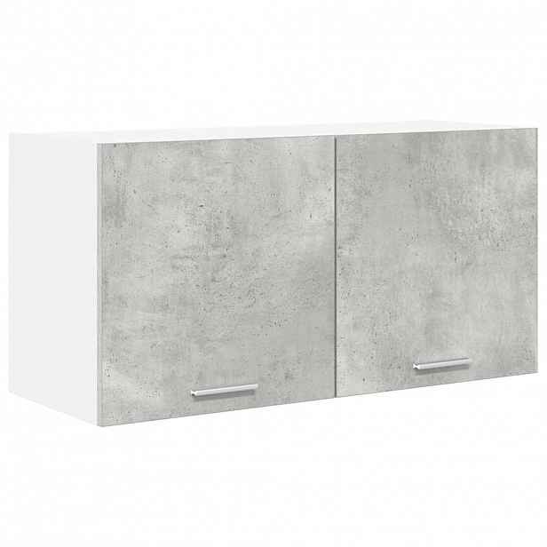 vidaXL Závěsná skříňka Betonově šedá 80 x 31 x 40 cm Kompozitní dřevo