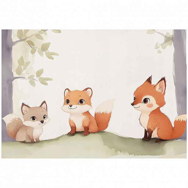 Wallarena FOTOTAPETA do dětského pokoje les liška 300x210