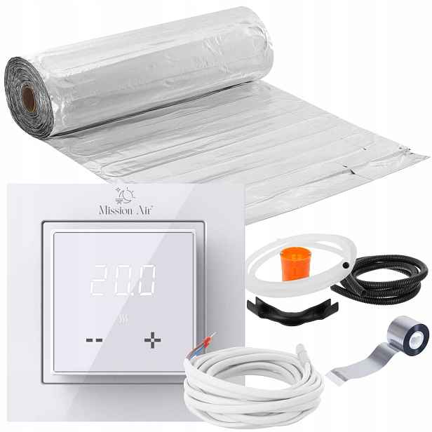 Set Vyhřívací Podložka topná Mission Air pod panely MAL-160W/m² 5m² LCD