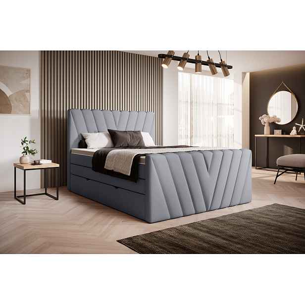 Boxspring Candice Rozměr: 140 x 200 cm, látka: Poco 4