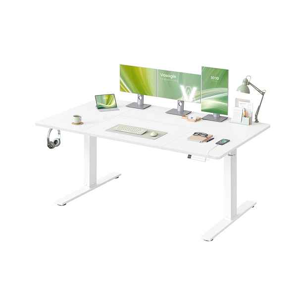 SONGMICS Elektricky nastavitelný psací stůl Vasagle Kory 160 cm bílý