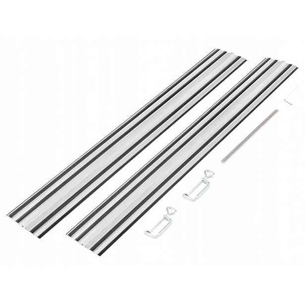 Vodicí lišty 2 x 700 mm spojovací prvky 2 svorky sada kolejnic Graphite