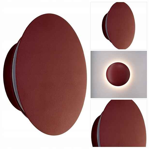 Červená nástěnná lampa Drop 4W Led s měkkým světlem vedle krbu Sigma Lighting