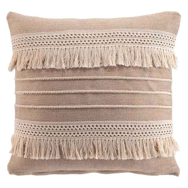 Dekorační polštář s příměsí juty 45x45 cm Cirrus – douceur d'intérieur