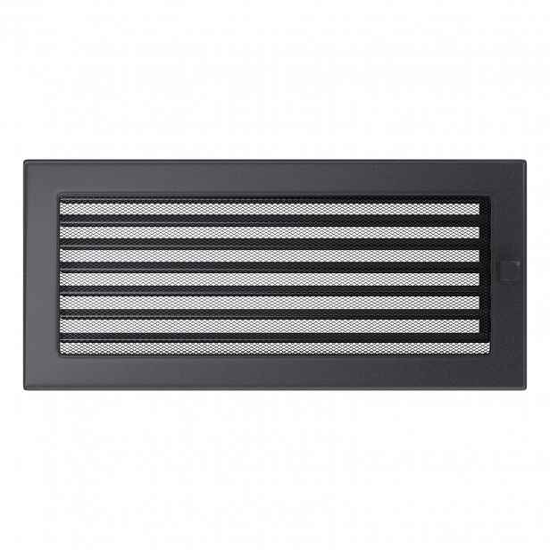 Ventilační krbová mřížka 17x37 Grafit Žaluzie