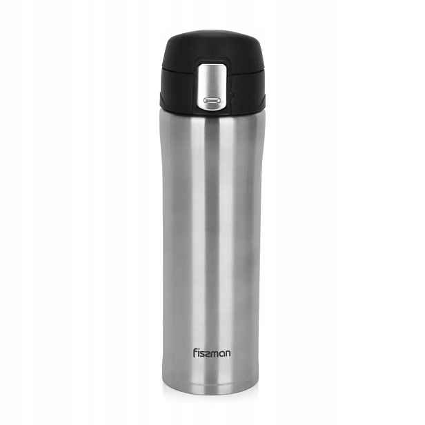 Termohrnek Fissman 450 ml černý z nerezové oceli