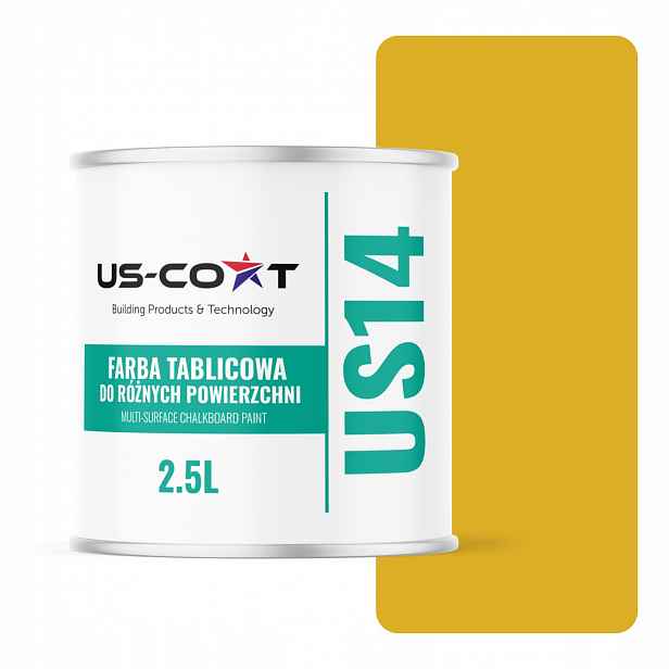 Barva Na Stěnu Psaní Křídou Barva Žlutá Citronová RAL1012 2,5L Matná