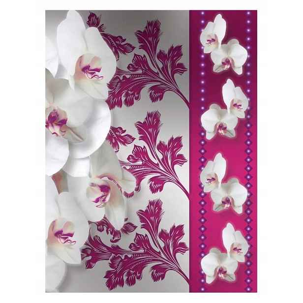 Fototapeta Orchideje bílé a fialové elegance do ložnice 206x275 lepidlo
