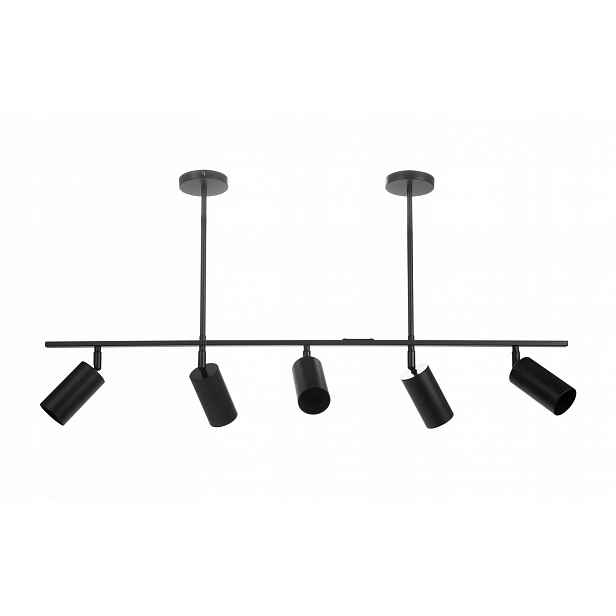 Moderní Kovová Závěsná Lampa, Černý Loft