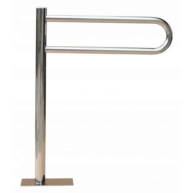 Pevný volně stojící podlahový držák Inox 80 x 60 fi32