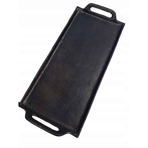 Stylový dekorativní podnos Velký Černý Kovový 43x20,5 Silný Stylový Pěkný