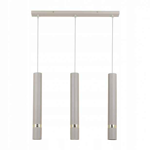 Závěsná lampa Milagro Joker Cashmere Gold 3xGU10 MLP2332 béžová, zlatý obývací pokoj