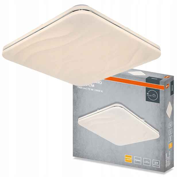Stropní Svítidlo Led Stropní Svítidlo Nástěnné svítidlo Panel 72W 5040lm 3000K Osram