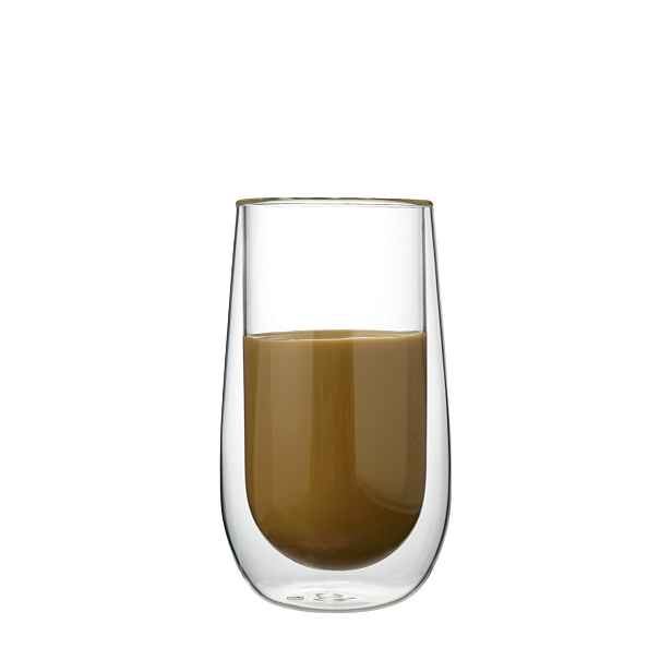 Allesken Sada 2 ks skleněných hrnků PETER 300 ml čirá