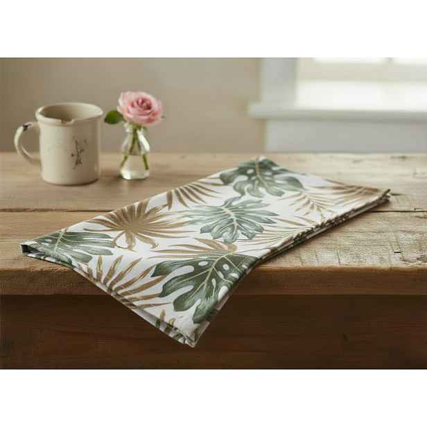 Kuchyňská bavlněná utěrka LEAFY béžová 45x65 cm 100% bavlna