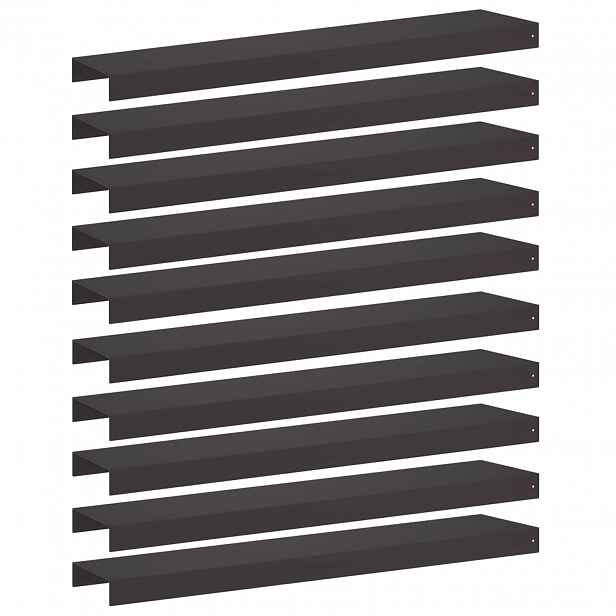vidaXL Krycí profil na zahradní obruby 10 ks 100 x 20 x 5 cm Ocel