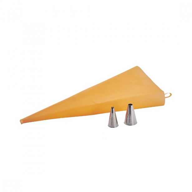 Cukrářská sada s polyuretanovým cukrářským sáčkem, 35 cm, a 2 tryskami