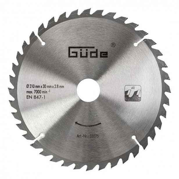 Güde - Pilový kotouč HM, 210x30mm 55075