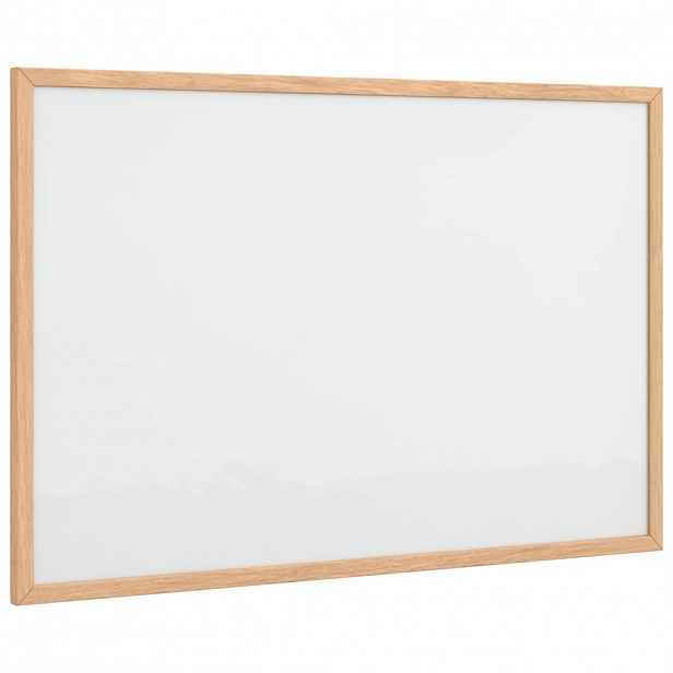 vidaXL Magnetická bílá tabule s rámem z masivního borovicového dřeva 60 x 40 cm