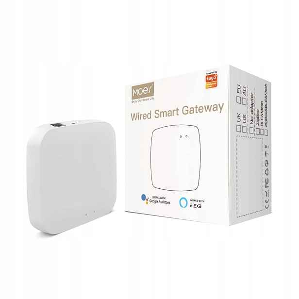 Zigbee Brána Moes Tuya Hub Smart Life Alexa Dálkové Ovládání
