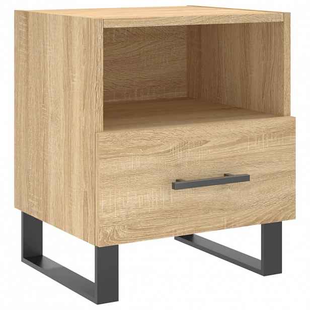 vidaXL Noční stolek dub sonoma 40 x 35 x 47,5 cm kompozitní dřevo