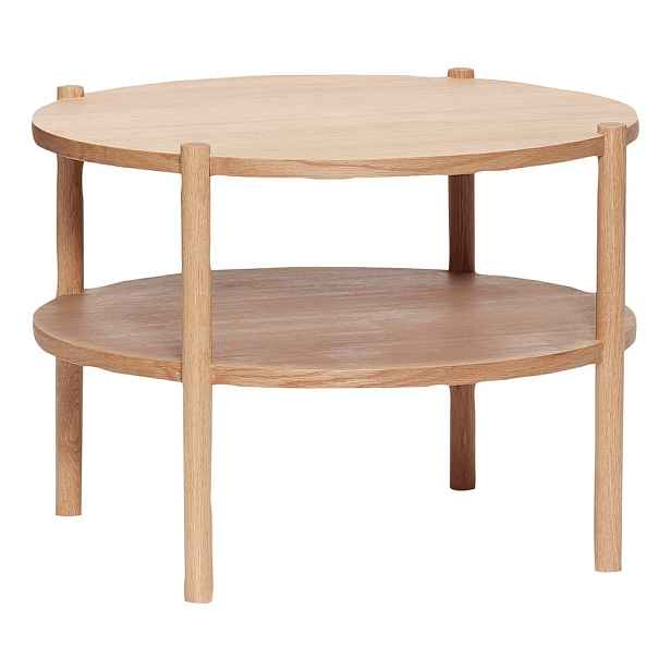 Kulatý konferenční stolek v dekoru dubu ø 60 cm Acorn – Hübsch
