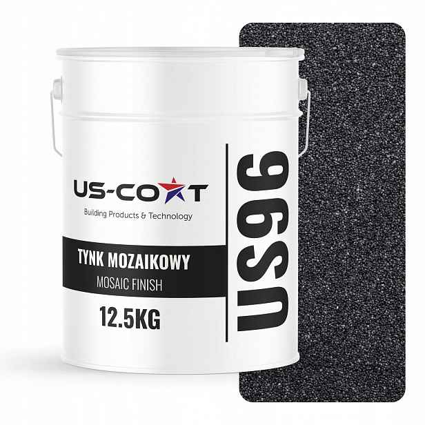 Mozaiková Omítka Mozaika 12,5 Kg Černá M12 Ozdobná Pryskyřičná Fasáda Premium