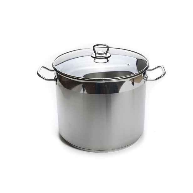 SSW - Hrnec nerez 30cm 17l a skleněná poklice City
