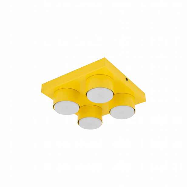 Stropní Svítidlo Nástěnný Žlutý Brix 4 zdroje GX53 Led Loft 8 cm Tk Lighting