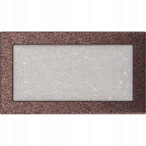 Ventilační mřížka do krbu 17x30 měděná
