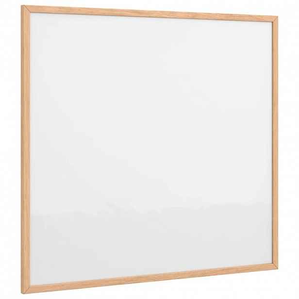 vidaXL Magnetická bílá tabule s rámem z masivního borovicového dřeva 60 x 55 cm