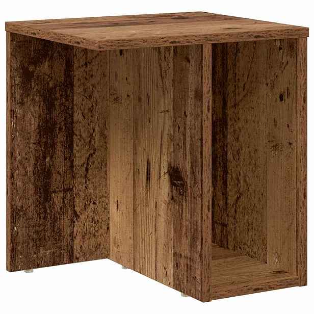 vidaXL Odkládací stolek Staré dřevo 37 x 32 x 40 cm Kompozitní dřevo