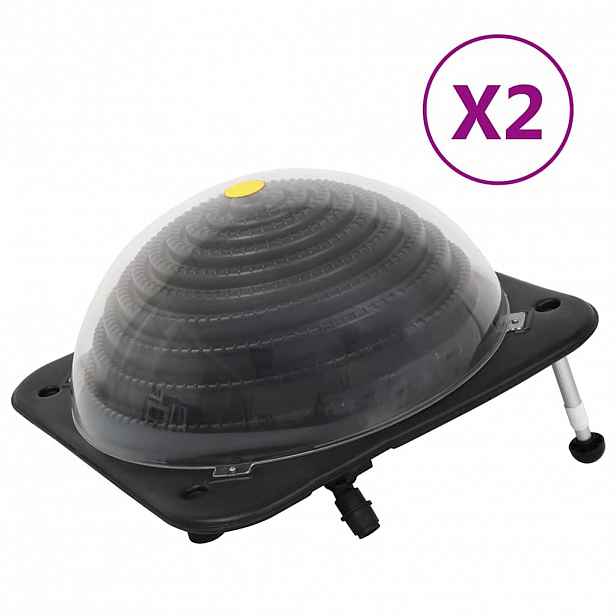 vidaXL Solární ohřívače bazénu 2 ks 75 x 75 x 36 cm HDPE hliník