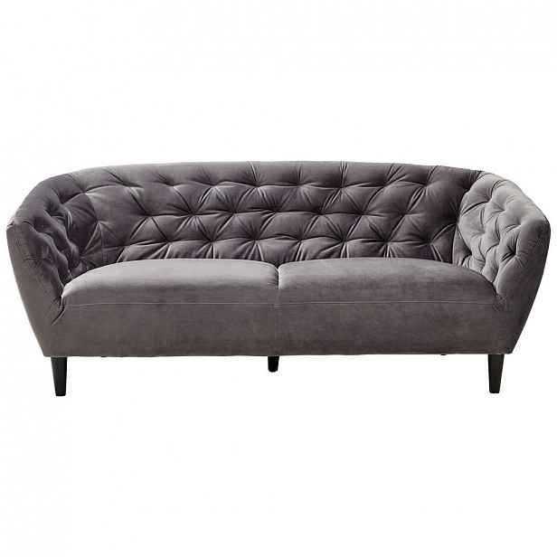 POHOVKA CHESTERFIELD, textil, tmavě šedá Ambia Home
