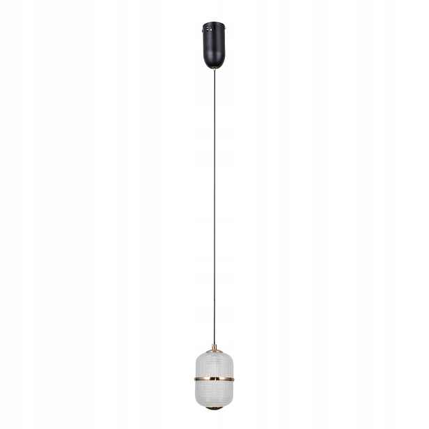 Italux Alani Závěsná Led lampa 6W Černá Zlatá Minimalistická IP20