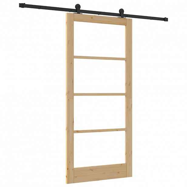 vidaXL Posuvné dveře ORKDAL Přírodní 93 x 202 cm
