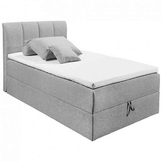 Boxspring postel Granada Šedá 120x200 Cm