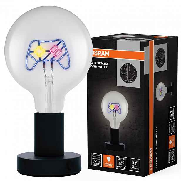 Dekorativní stolní lampa 1.2W 80lm E27 černá Vintage 1906 Osram
