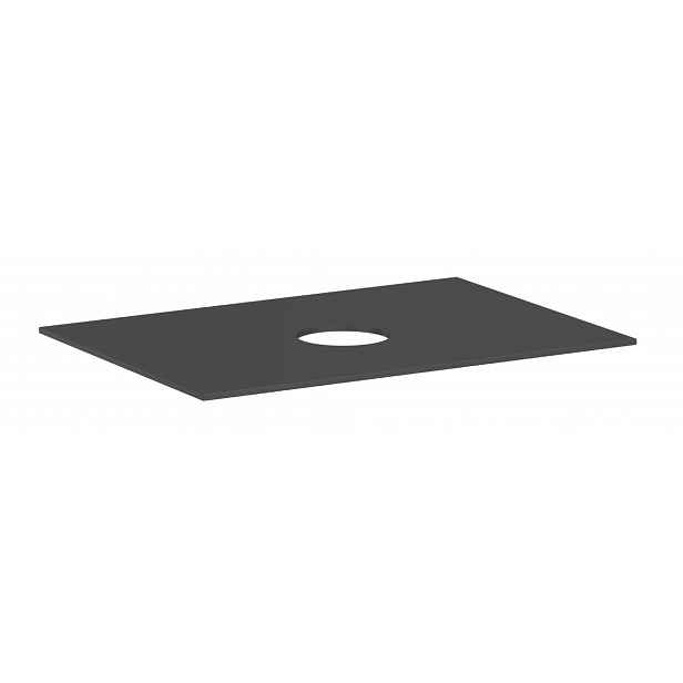 Hansgrohe Xevolos E - Deska pod umyvadlo, 78x55 cm, výřez uprostřed, matná šedá 54328760