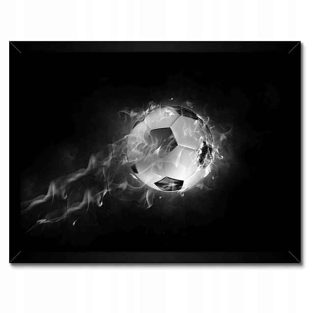 Plakáty v rámu 40x30 Fotbal Oheň
