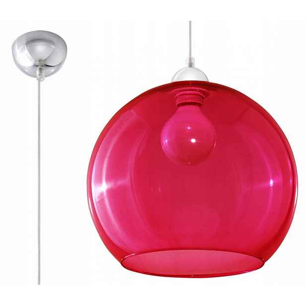 Závěsné svítidlo Ball červené Sollux