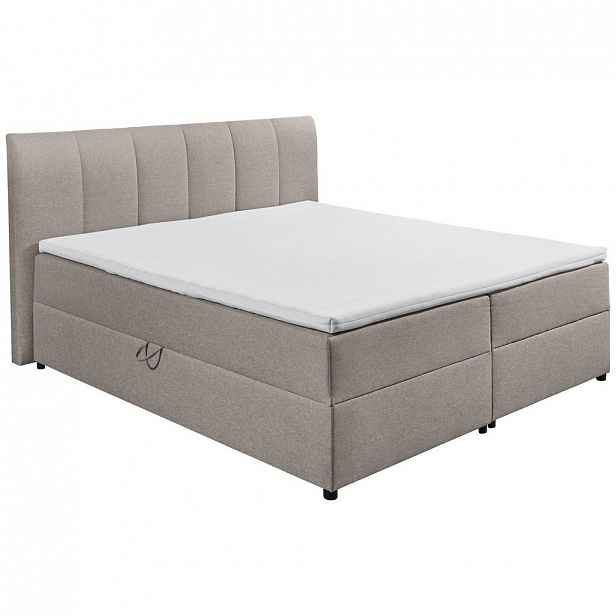 Boxspring postel Granada Hnědá 180x200 Cm