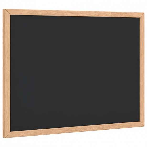 vidaXL Křídová tabule rámem masivního borovicového dřeva černá 40x30cm