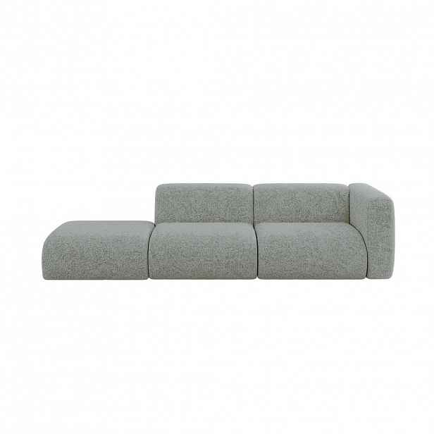 ALTDECOR POHOVKA S PRAVOU OTOMANOU MIRA-S3 296x89x70 Zelená Velur