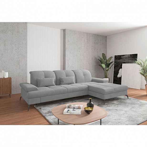 Sit & More ROHOVÁ SEDAČKA, textil, šedá