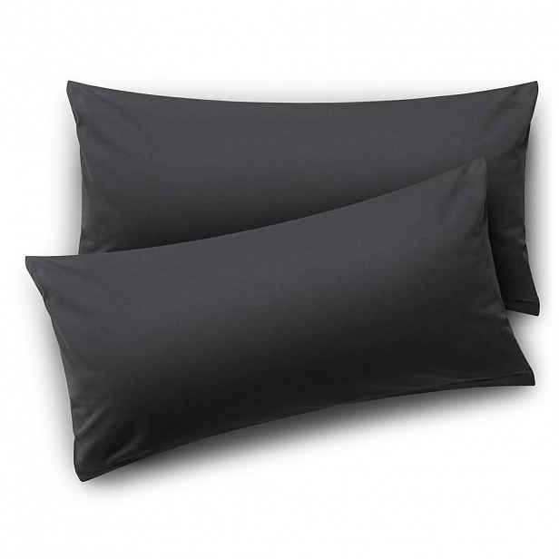 Blumtal POVLAK na polštář Agneta 50/70 cm, sada 2 ks, 100% bavlna, antracitová