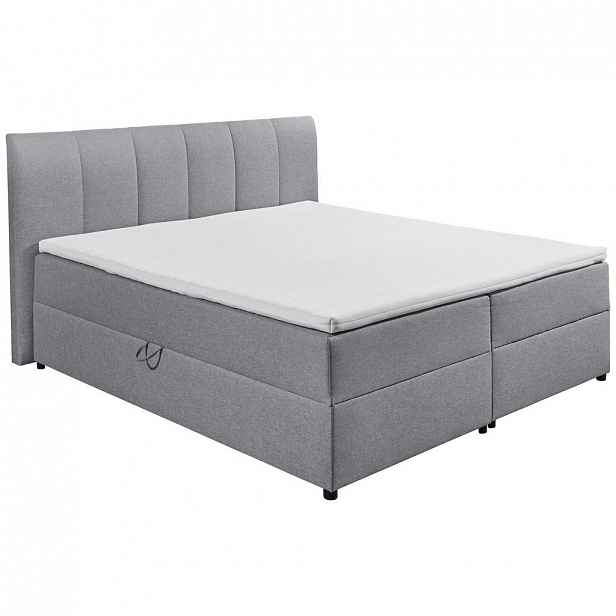 Boxspring postel  Granada Šedá 180x200 Cm