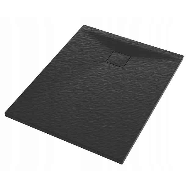 Černá Obdélníková Sprchová Vanička 90 x 70 CM Smc Kompozit Teja